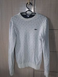 Lacoste Men's Off-White Knit Sweater