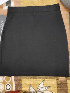 Chic Dark Grey Mini Skirt