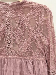 Boho Lace Bell Sleeve Peplum Top