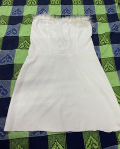 tube fur dress