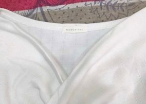 Twisted Front White Top