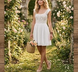 Chic Lace Overlay Dress