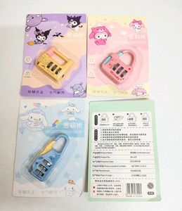 Cute Sanrio Combination Locks (Set of 4)