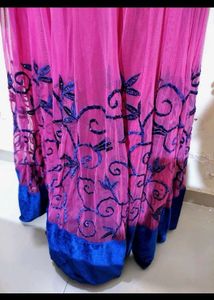 Elegant Pink Ethnic Gown new wdt tag