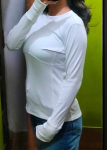 White Long Sleeve Top