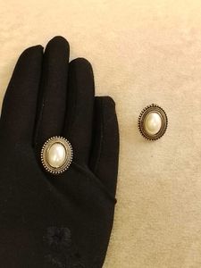 2PAIR oval studs and rectangular drop earrings