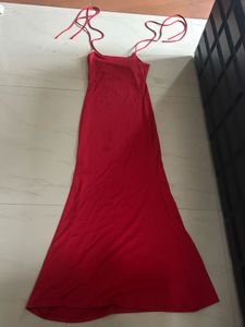 Elegant Red Maxi Dress