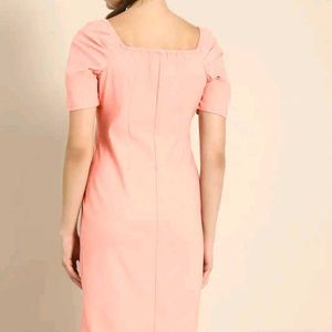 Pink Button-Down Dress