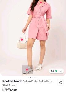 Pink Shirt Dress