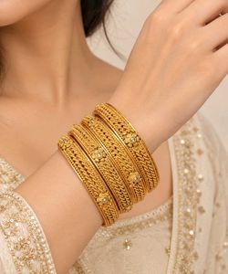 Elegant Gold Bangles Set