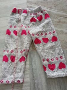 Cozy Heart Print Fluffy Pajama Pants