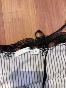 zara Black Lace Trim Camisole