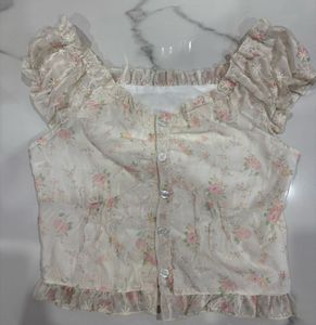 SAVANA Cute Floral Top