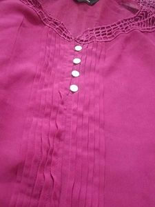 Crop Top  Beautiful purple lesh