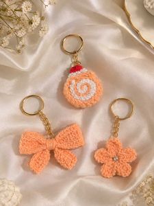 Crochet Keychain Set - Cute Charms