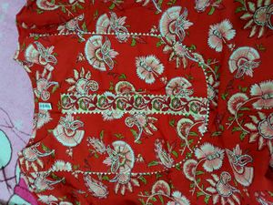 Selling Red Printed Kurta