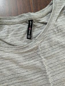 Gray Sleeveless Casual T shirt Dress