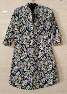 Floral Print Shirt Dress / Kurta
