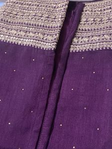 Elegant Purple Embroidered kurta set