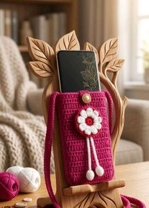 Handmade Crochet Phone Bag