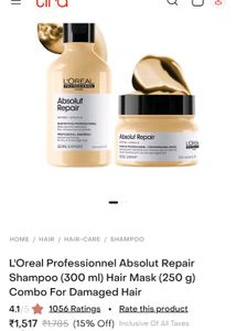 L'Oreal Absolut Repair Shampoo & Mask
