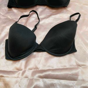 Comfortable Black Bras - Pack of 2
