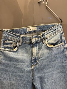 Zara Light Wash Denim Jeans