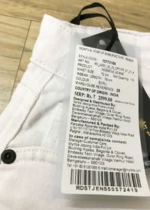 Limited Edition Bootcut Jeans In White By Roadster X Fast &amp; Furious