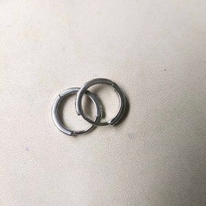 925 Sterling Silver Roman Letter Hoops/Earrings