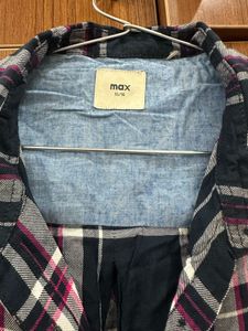 MAX Flannel Shirt dress