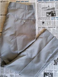Men's Grey Formal Trousers