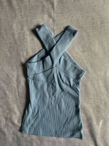 Criss-Cross Halter Neck Top
