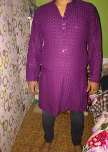 Men's Embroidered Kurta