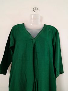 Green Maternity Kurta Set (Women's)