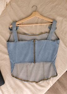 Denim Corset Top