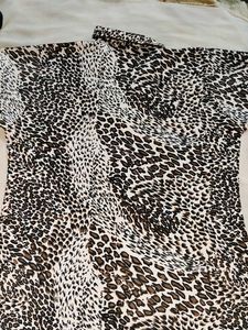 Leopard Print Button-Up Shirt