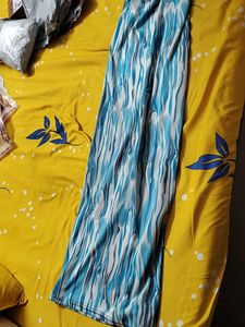 Stylish Blue &amp; White Printed Palazzos