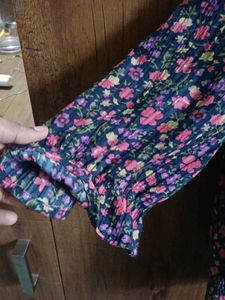 Floral Print Button-Up Blouse