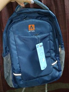 ACTUAL Unisex Navy Blue Laptop Backpack |