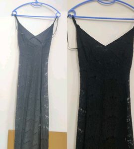 Elegant Black Lace Maxi Dress from Forever 21
