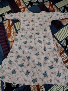 Chic Floral Print Kurta