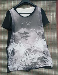 Ocean Life Print Trendy Top