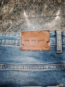 zara Men's Blue Wash Jeans