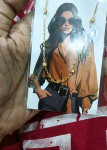 Delicate Beaded Gold Chain Necklace