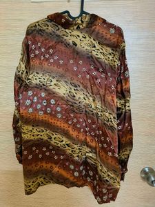 100% Silk Floral Shirt