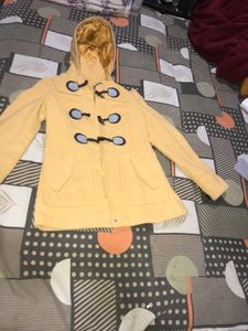 Yellow Hooded Duffle Coat get sweater free