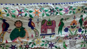 💥 Hand Work Kuchhi Toran Old Pc Antic