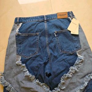 Freakins Unique Fringed Denim Jeans