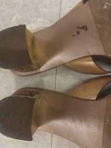 Metro Bronze Thong Sandals