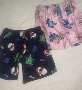 Fun Patterned Pajama Shorts Set